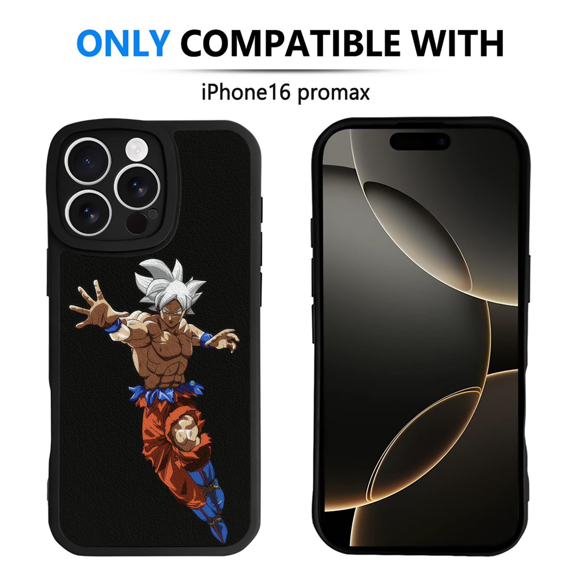 （画像用） ドラゴンボール 孫悟空（そん ごくう）Son Goku カカロット DRAGON BALL Kakarotto 【iPhone 16シリーズ対応】シリコンスマホケース（レザー調） 材質：シリコン